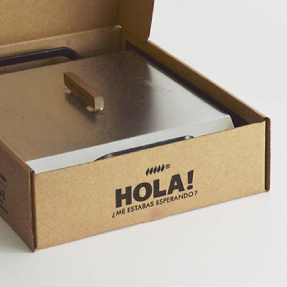 planchetta de 1 hornalla con tapa marca la planchetta