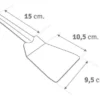 medidas de la espatula de acero la planchetta