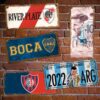 chapas decorativas vintage de futbol