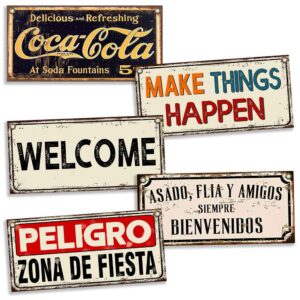 chapas decorativas vintage modelo quincho 3 colgadas