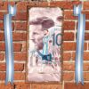 cartel y chapa decorativa retro vintage de messi