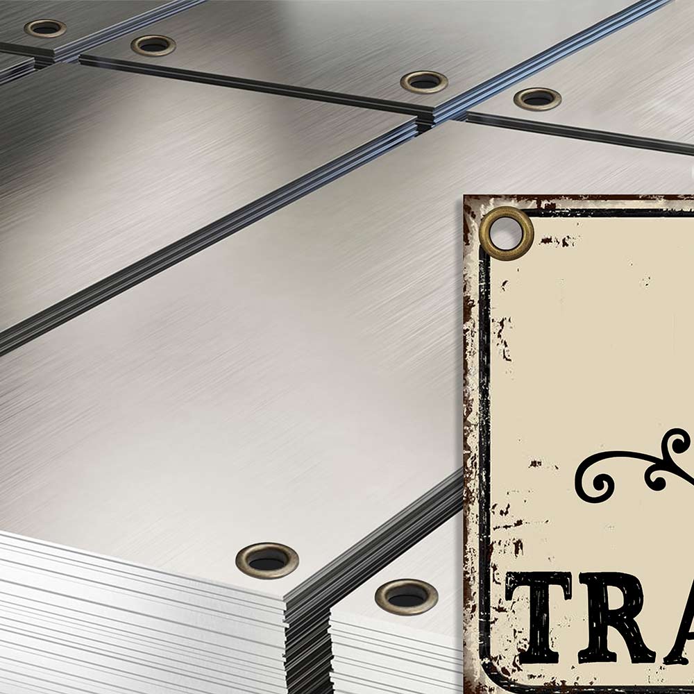 cartel chapas decorativas estilo retro vintage