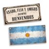 2 de 10 chapas decorativas vintage quincho