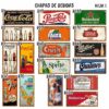 carteles y CHAPAS decorativas retro vintage decorativas de bebidas. catalogo