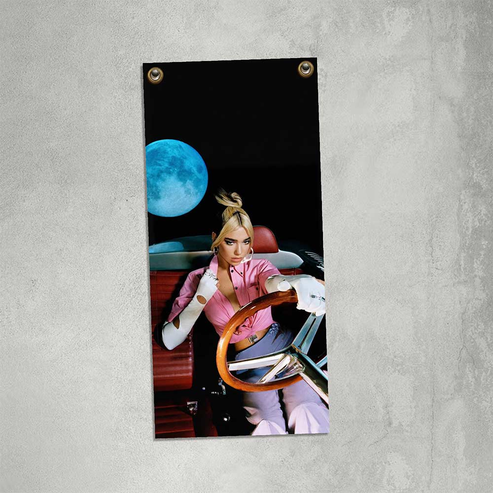 cartel y chapa decorativa de Dua Lipa