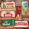 carteles y CHAPAS decorativas retro vintage de bebidas