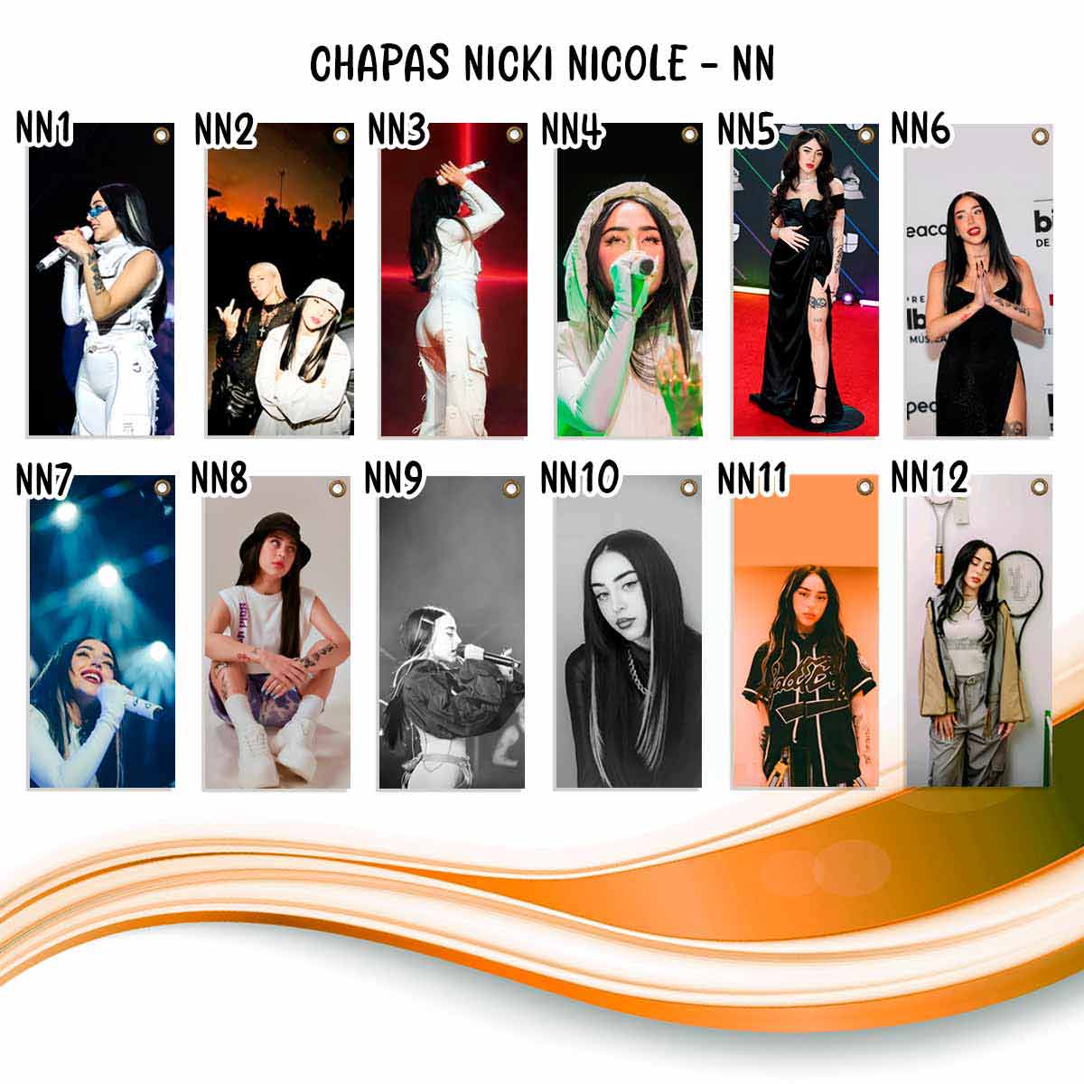 carteles y chapas decorativas de nicki nicole. catalogo