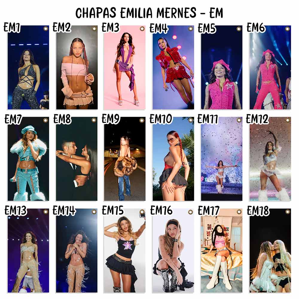 carteles y chapas decorativas de emilia mernes. catalogo