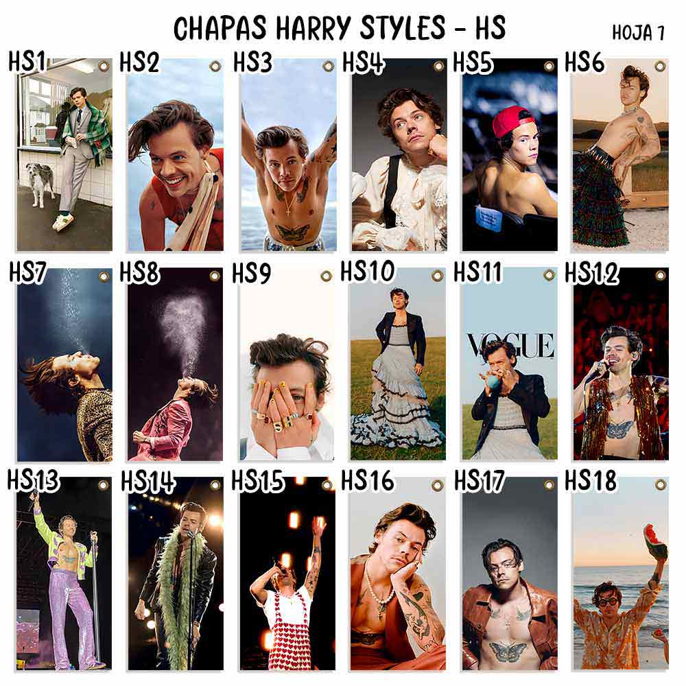 carteles y chapas decorativas de harry styles catalogo