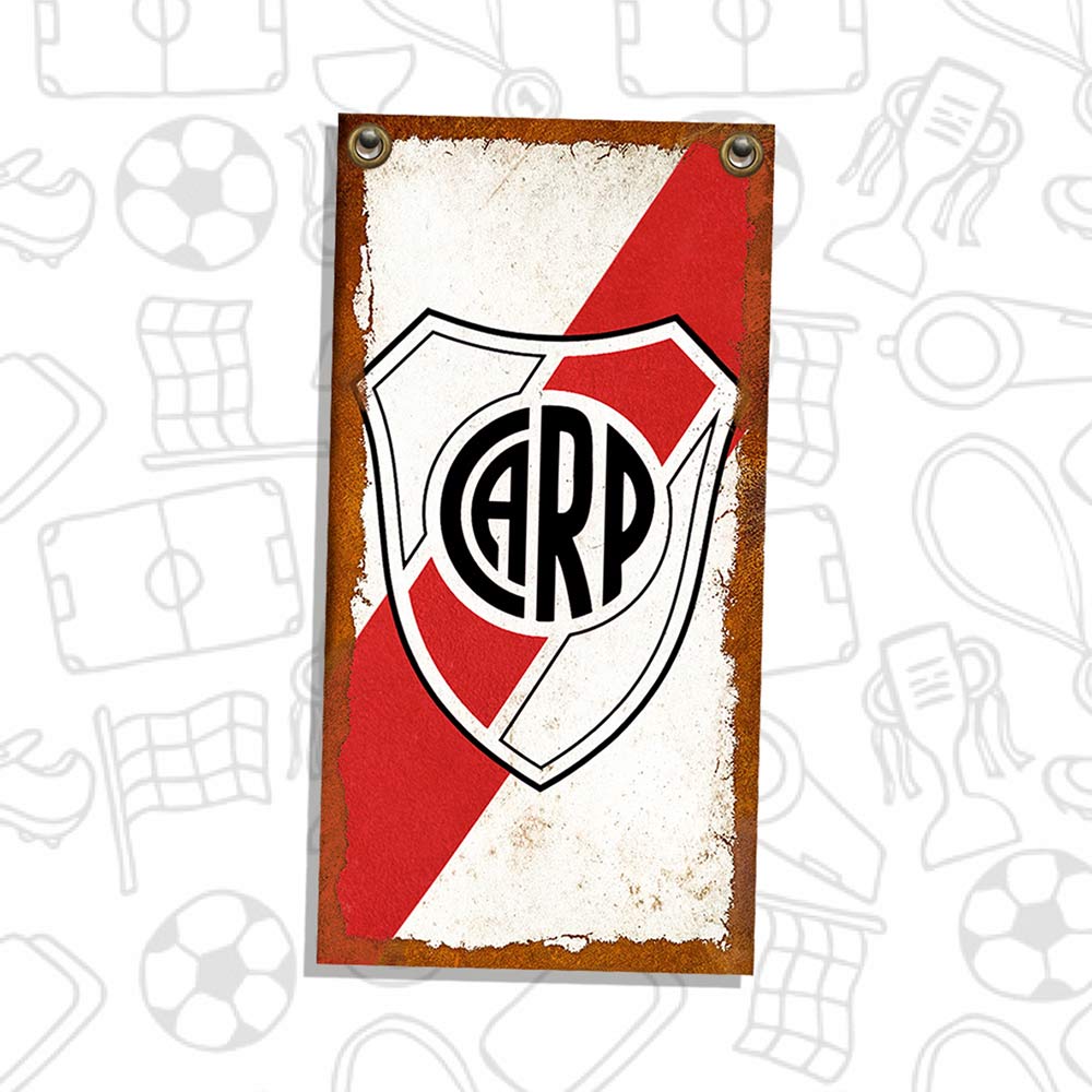 cartel chapa decorativa retro vintage con escudo de river plate cartel chapa decorativa retro vintage con escudo de river plate