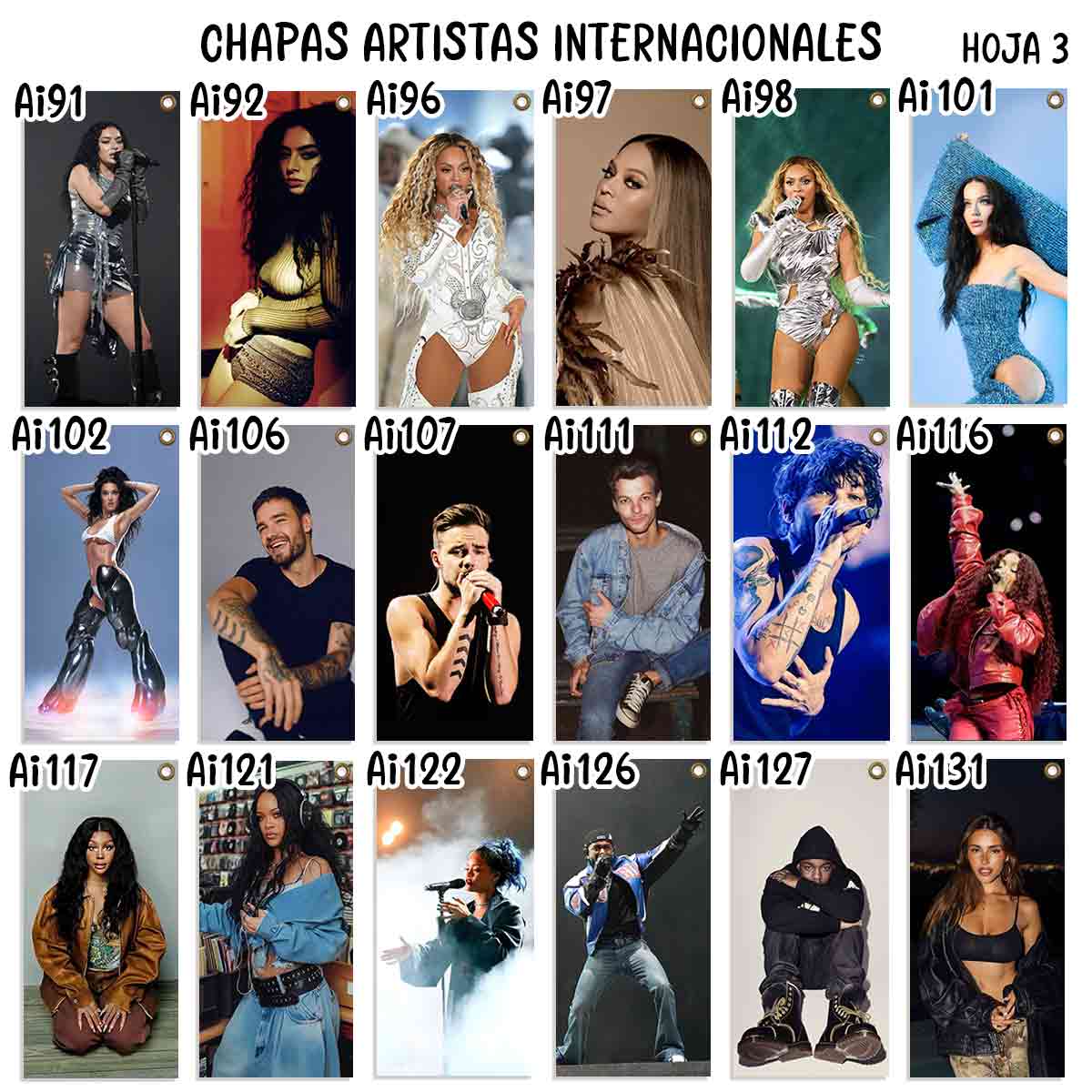 carteles y chapas decorativas de artistas internacionales. catalogo