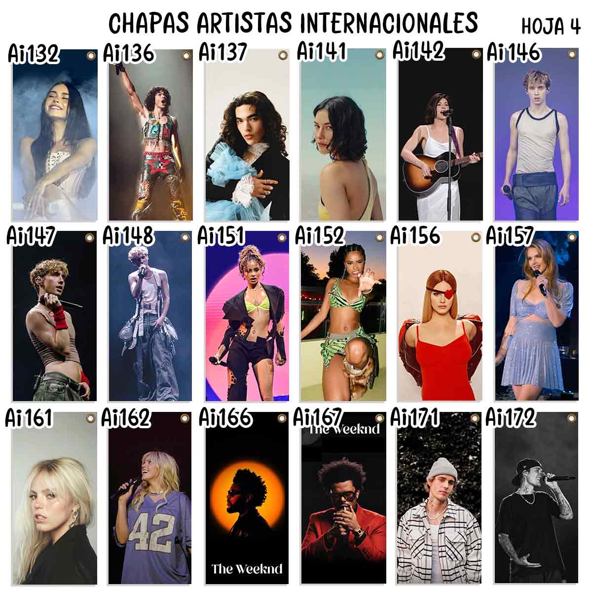 carteles y chapas decorativas de artistas internacionales. catalogo