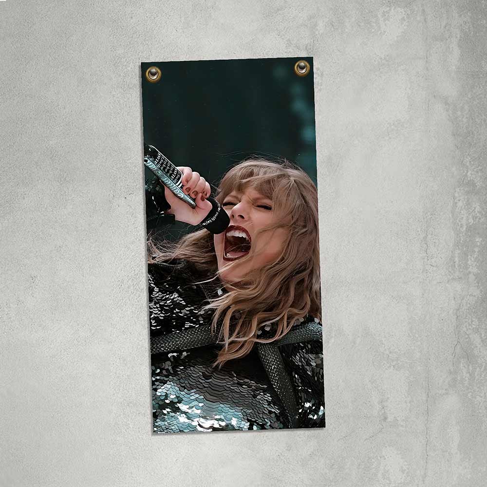 cartel y chapa decorativa de taylor swift