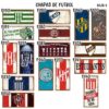 carteles y CHAPAS retro vintage decorativas de futbol. catalogo