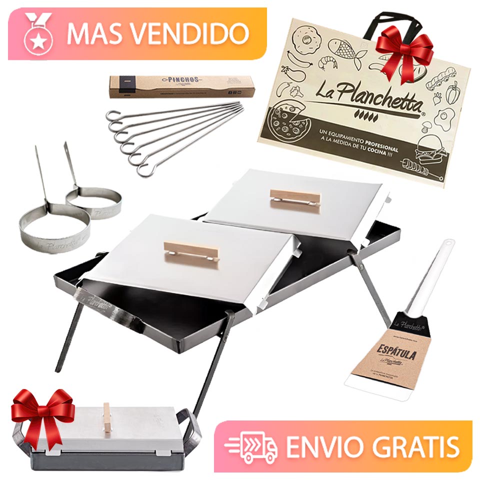 Combo de La Planchetta con mini planchetita y bolsa de tela de regalo