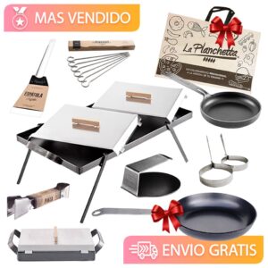 Combo de La Planchetta con sarten y bolsa de tela de regalo