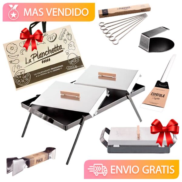 Combo de La Planchetta con mini planchetita y bolsa de tela de regalo