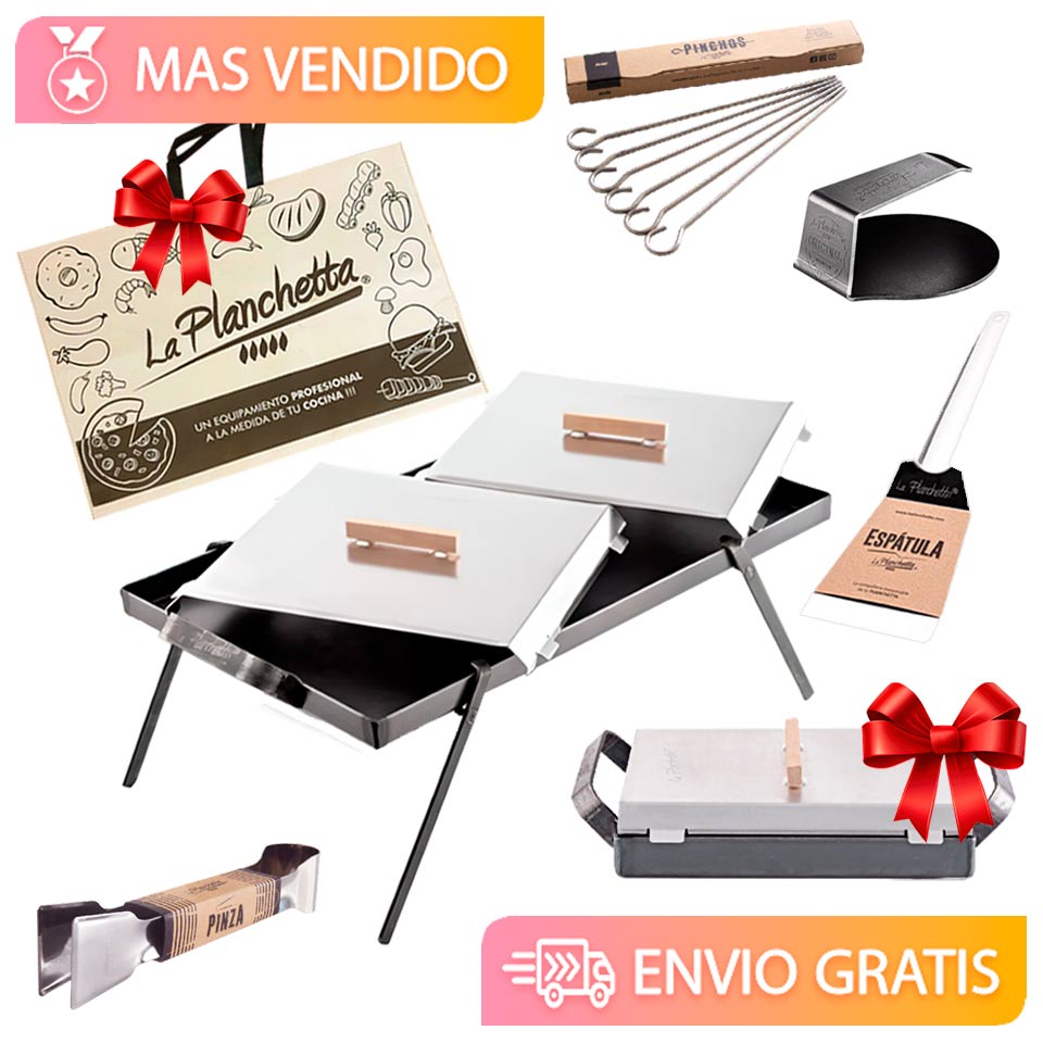Combo de La Planchetta con mini planchetita y bolsa de tela de regalo