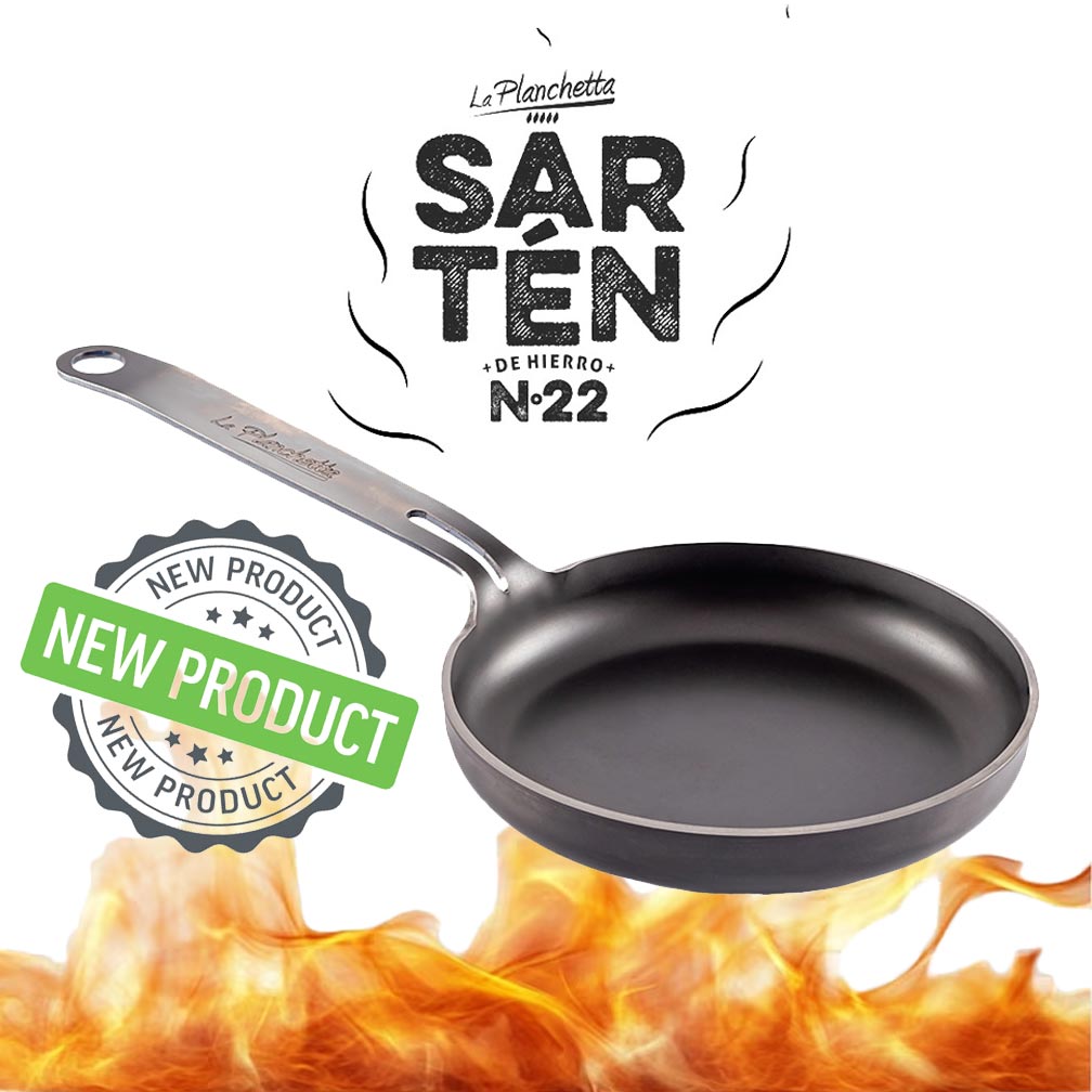 Nueva sarten La Planchetta de hierro de 22 cm de diametro